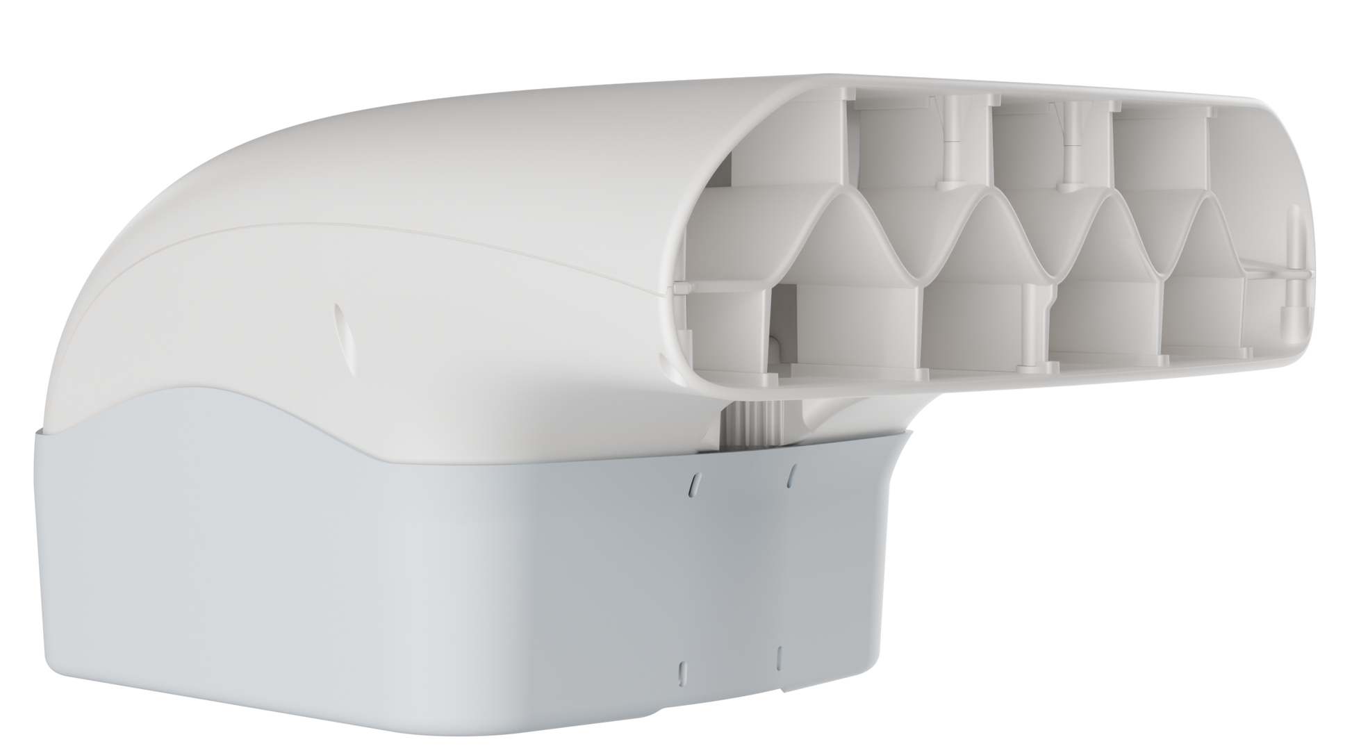 Fantail quiet bed fan cooling a hot sleeper under the sheets